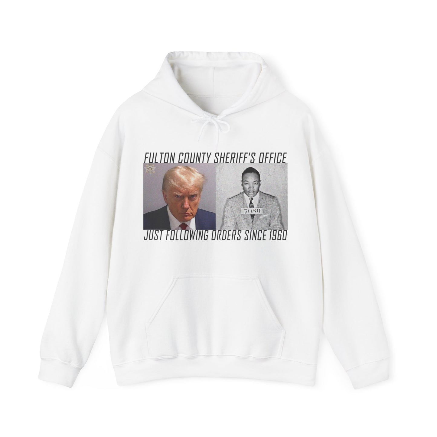 Trump and MLK Mugshot Hoodie