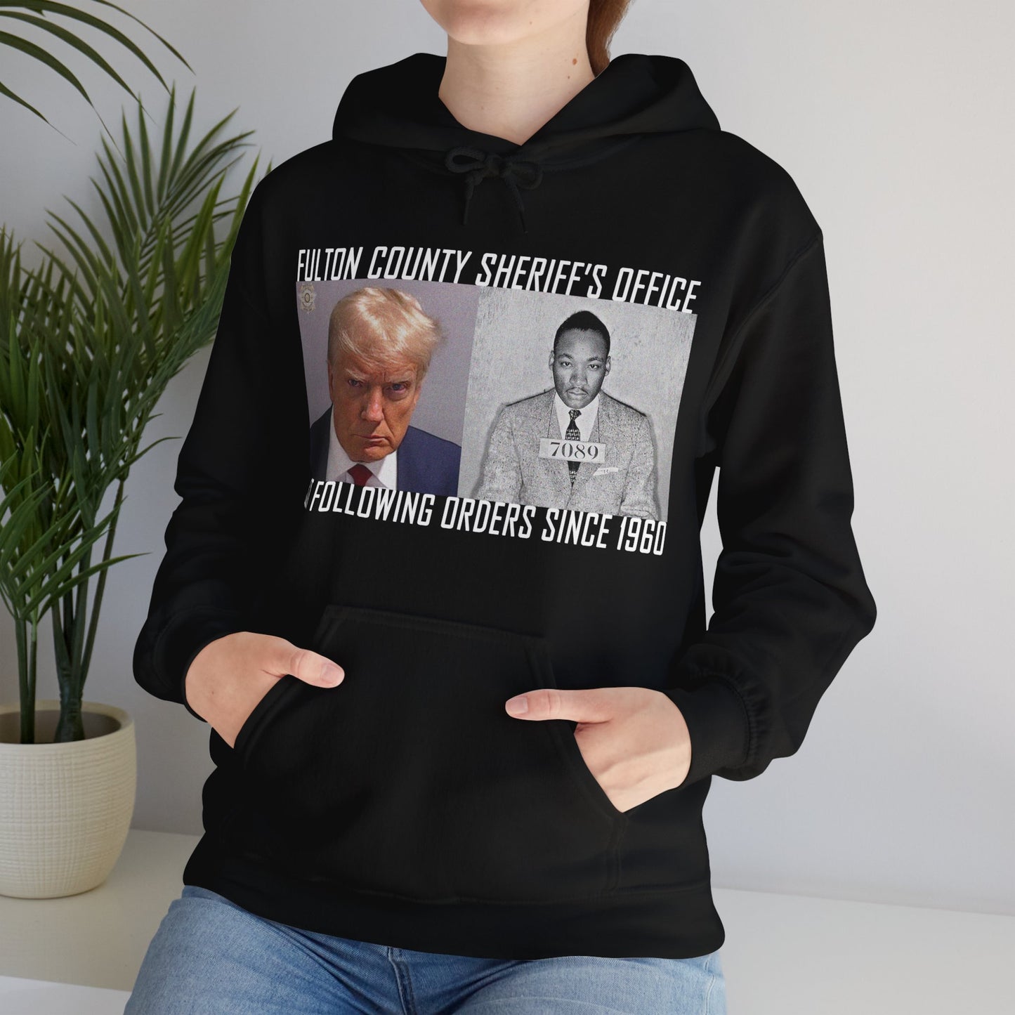 Trump and MLK Mugshot Hoodie